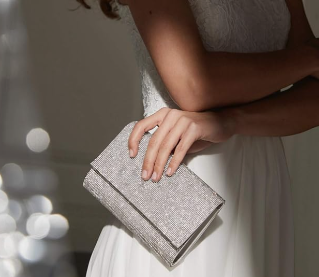 Aldo Imnaha Clutch Bag — Silver
