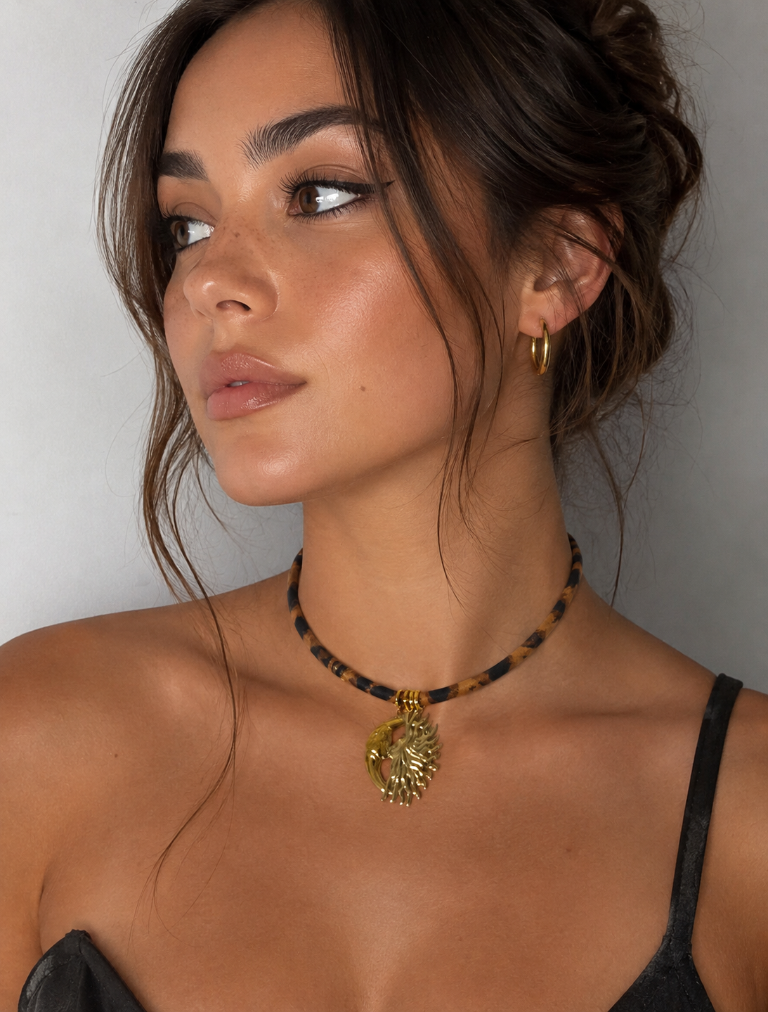 Bellissima Tiger Stripe Pendant Necklace