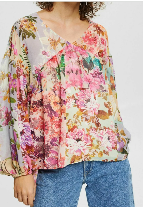 Esprit Botanical Chiffon Blouse