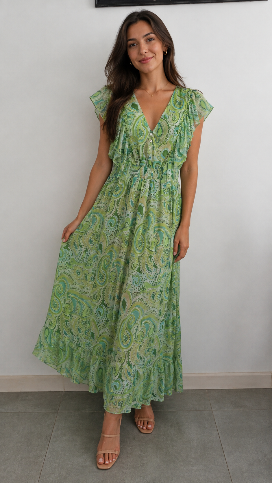 Exquiss's Paris Paisley Maxi Dress