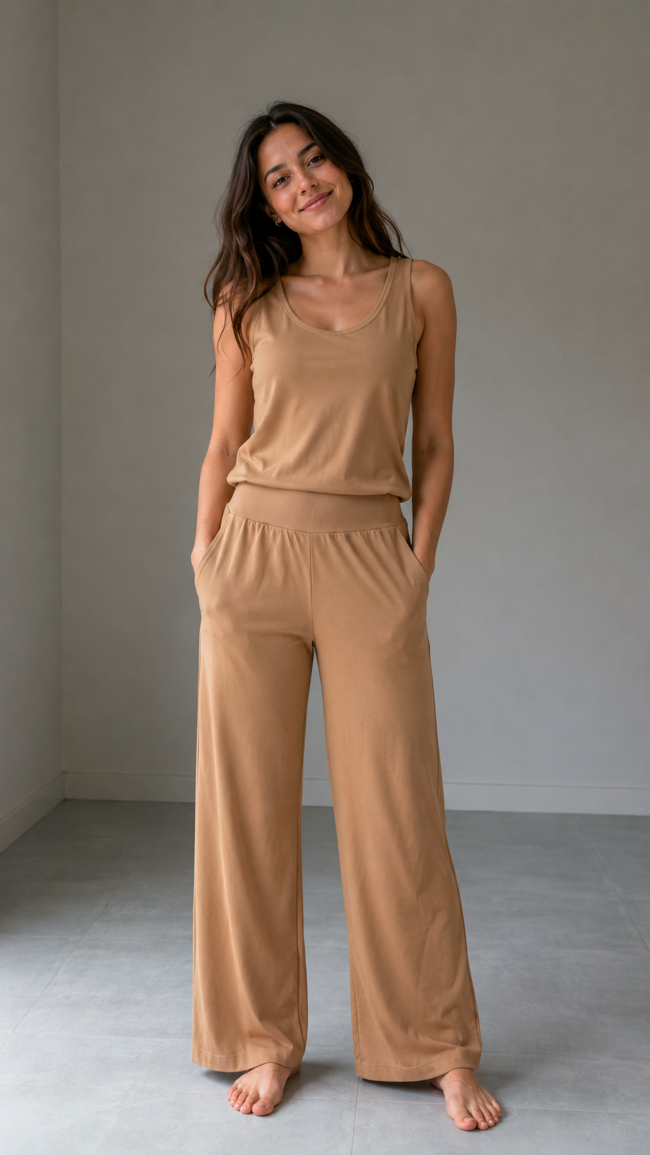 Massimo Dutti Camel Two-Piece Set