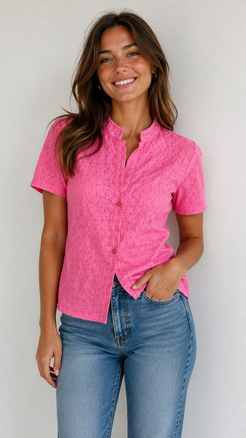 Nara Camice Broderie Anglaise Shirt