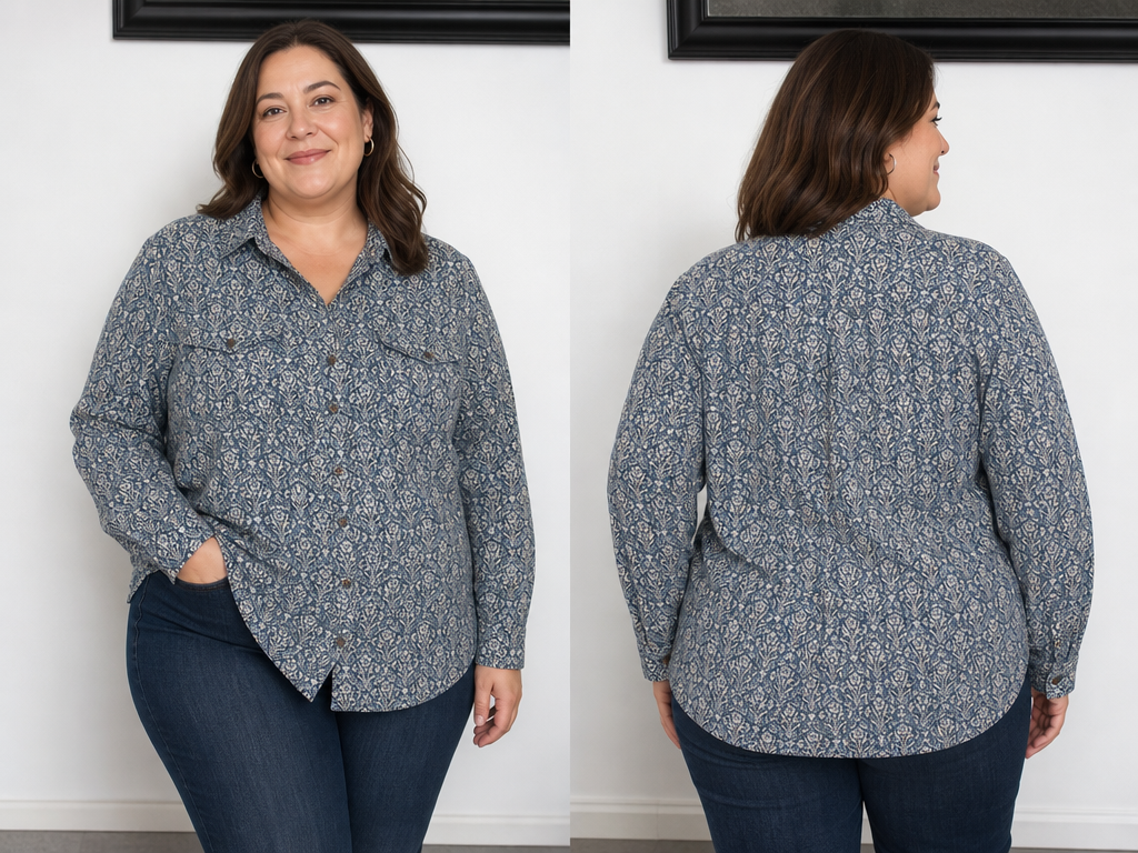 Next × Morris & Co Botanical Print Blouse