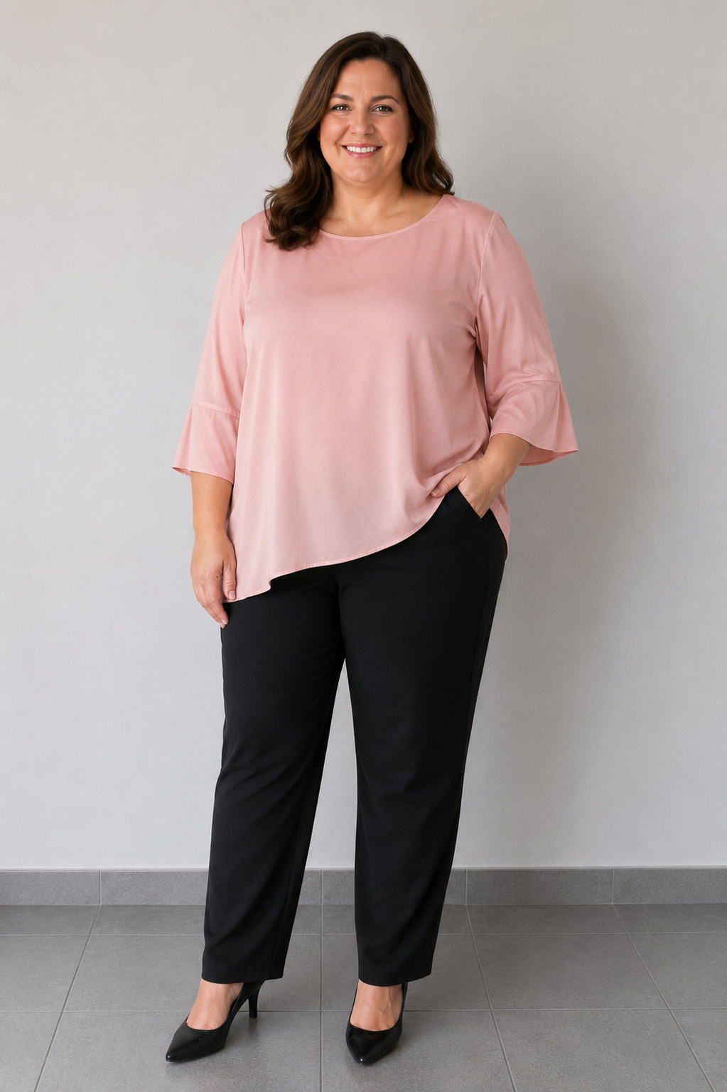Next Pink Satin Top