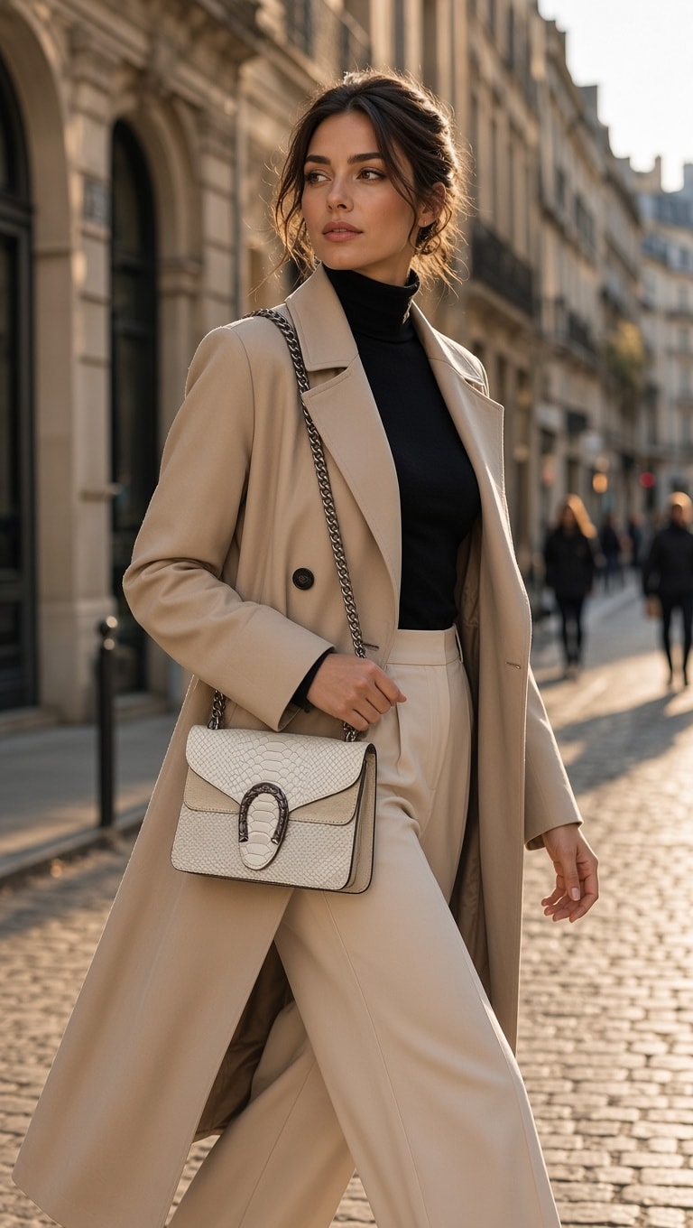 White Python-Embossed Leather Crossbody